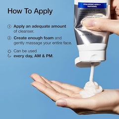 ANUA Hydrating Gentle Foaming Cleanser, Hyaluronic Acid, Glycerin, Zinc, Panthenol, Korean Face Wash