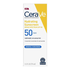 Cerave Hydrating Mineral Sunscreen SPF50 75 ml